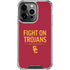 University of Southern California Fight On Trojans Red iPhone 16 Pro Clear Case